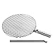 höfats - Triple ruszt do grillowania 45 – przekształca koksownik TRIPLE w grill – z regulacją wysokości i wychylny – stal nierdzewna – okrągły – akcesoria do koksownika CUBE