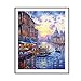 Produktbild Longspeed Venice Riverside Town Bild Bunte Kunst Retro Leinwand Drucke Gemälde Kein Rahmen Wand Display Dekor - Bunt - A3