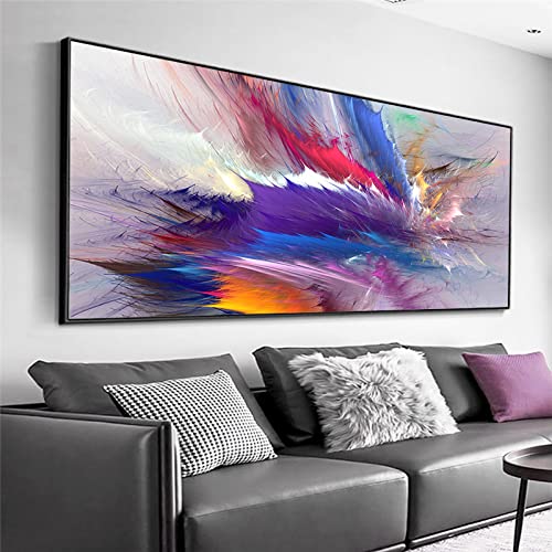 Affiche toile paysage abstrait moderne 40x80 cm pour design salon