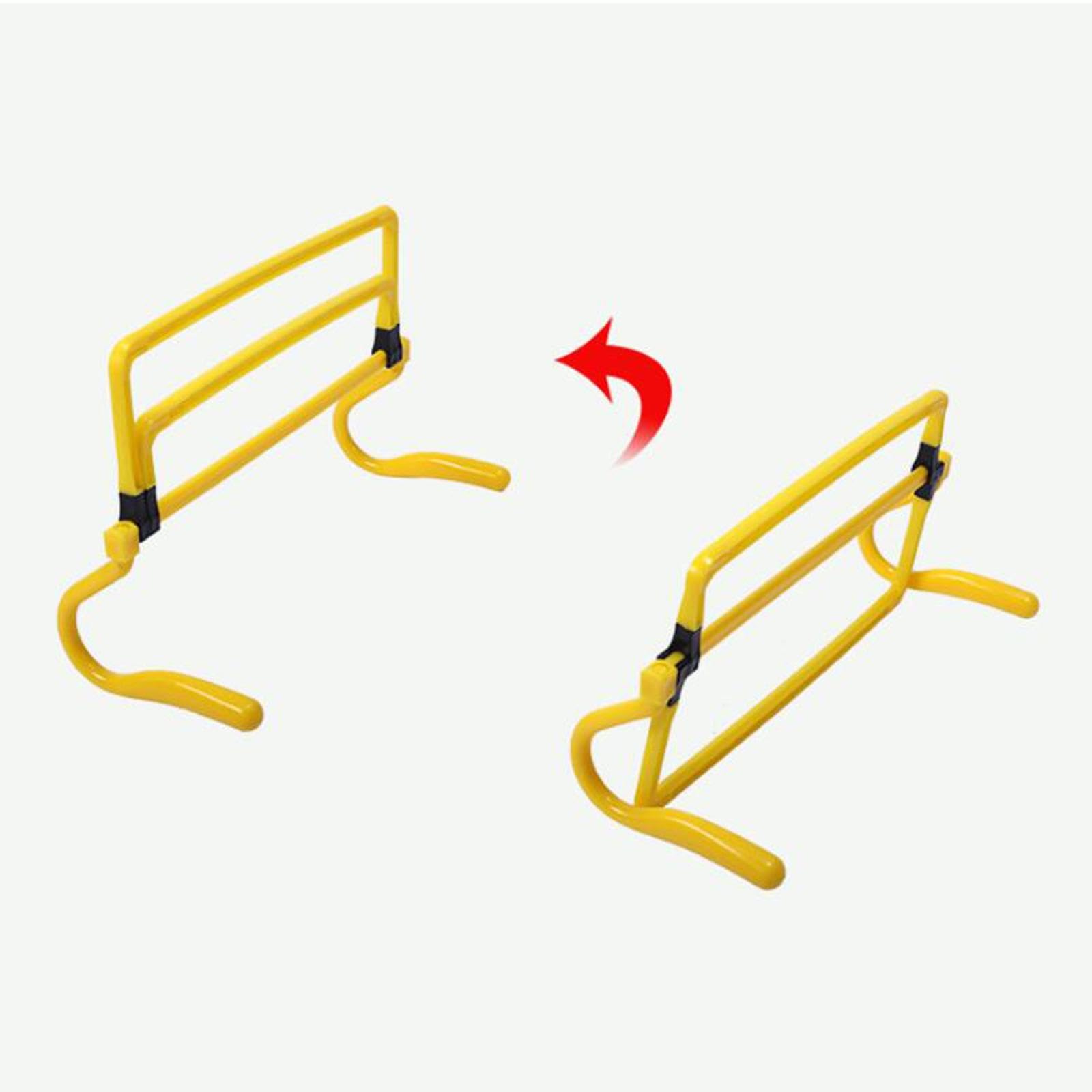 Baoblaze 5 Pièces Haies D'Agilité Équipement de Matériel d'exercice Obstacles Pliables Barrières D'Entraînement à Hauteur Modulable Approprié pour Ent