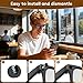 12Pcs LED Light Blocking Stickers Compatible with Ray Ban Meta Wayfarer/Skyler/Headliner(Gen 2) & Oakley Meta HSTN Smart Glasses Accessories, Low-Tack Restickable Blackout Light Covers Sticker, Black
