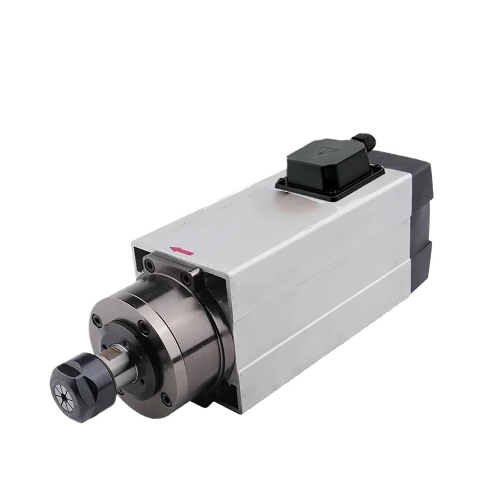 Chtkagv 2.2Kw 220V Er20 2.2Kw Square Air Cooled Spindle Motor, Er20 4 Bearings For Cnc Router Woodworking (220V/380V)(2.2Kw 220V Er20)