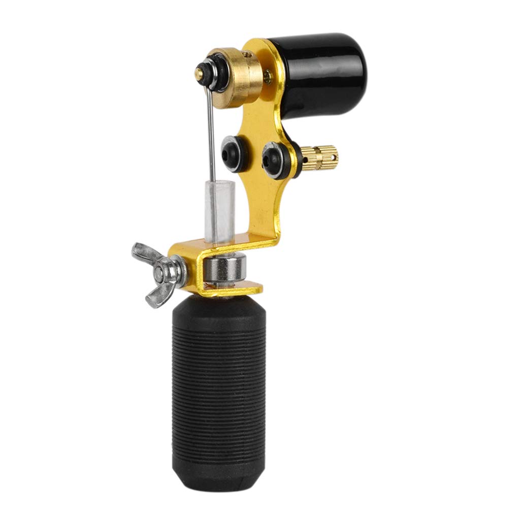 JAZZY PEARLS Rotary Tattoo Machine Shader&Liner Tattoo Motor Gun Kit Supply Gold-image-16