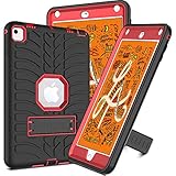Elegant Choise iPad Mini 5 Case, iPad Mini 5th Generation Case, iPad Mini 4 Case, iPad Mini 5 7.9”2019 Case, Rugged Shockproof Kickstand Protective Case for Kids(Red)