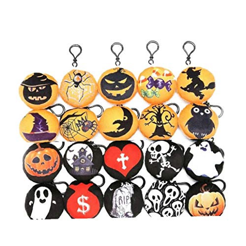 Preisvergleich Produktbild Halloween Plüsch-schlüsselanhänger Anhänger (je 25) Kreative Schlüsselanhänger Plüsch Mini-Kissen-Spielzeug-Kind-Dekoration Für Halloween Partyangebot Und Geburtstage Für Kinder Nacht25pcs