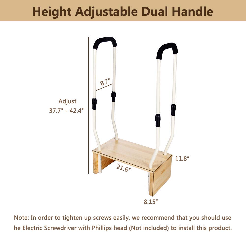 Step Stool with Handle for Seniors Bed Step Stools for Adults High Beds