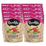 Darrell Lea Soft Australian Licorice, Non-GMO, No Palm Oil, Vegetarian Friendly, No High Fructose Corn Syrup, Soft & Chewy Licorice Candy, Made in Australia (Mixed Fruit, 7 Ounce (Pack of 8))