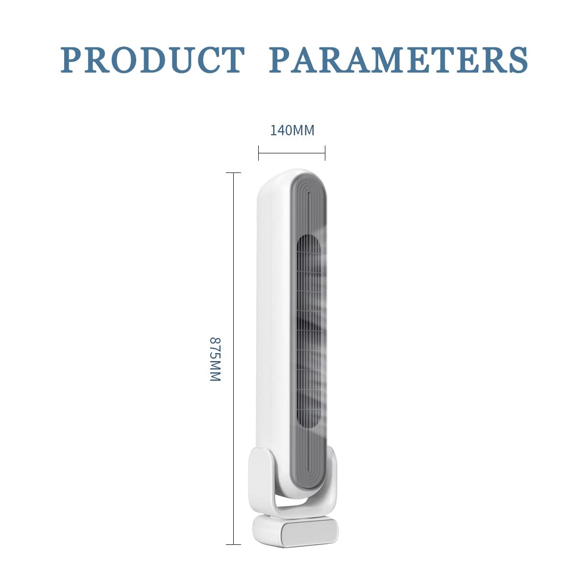 Ventilador de Piso sin aspas, circulador de Aire, Ventilador de Escritorio portátil, con Control Remoto, Opciones de 4 velocidades, oscilación de 80 °, for Dormitorio, Sala de Estar, Cocina