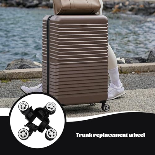 Suitcase Wheels Replacement, Luggage Wheels Replacement, 4PCS 360° Rotating Mute Suitcase Wheels Replacement, Strong-Load Luggage Replacement Wheels, Plastic Wheels for Luggage, Luggage Wheels4