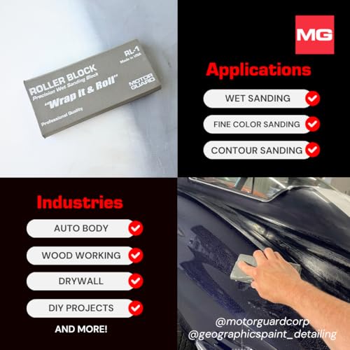 Image of Motor Guard - Roller-Block Precision Wet Sanding Block (RL-1), One Size