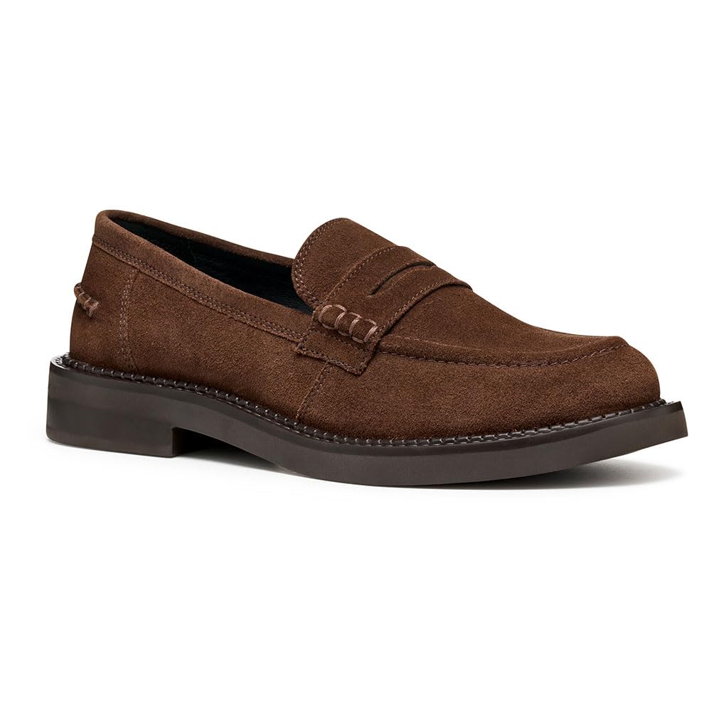 Geox Donna D Serilda Loafer, Brown, 39 EU, Marrone, 39 EU