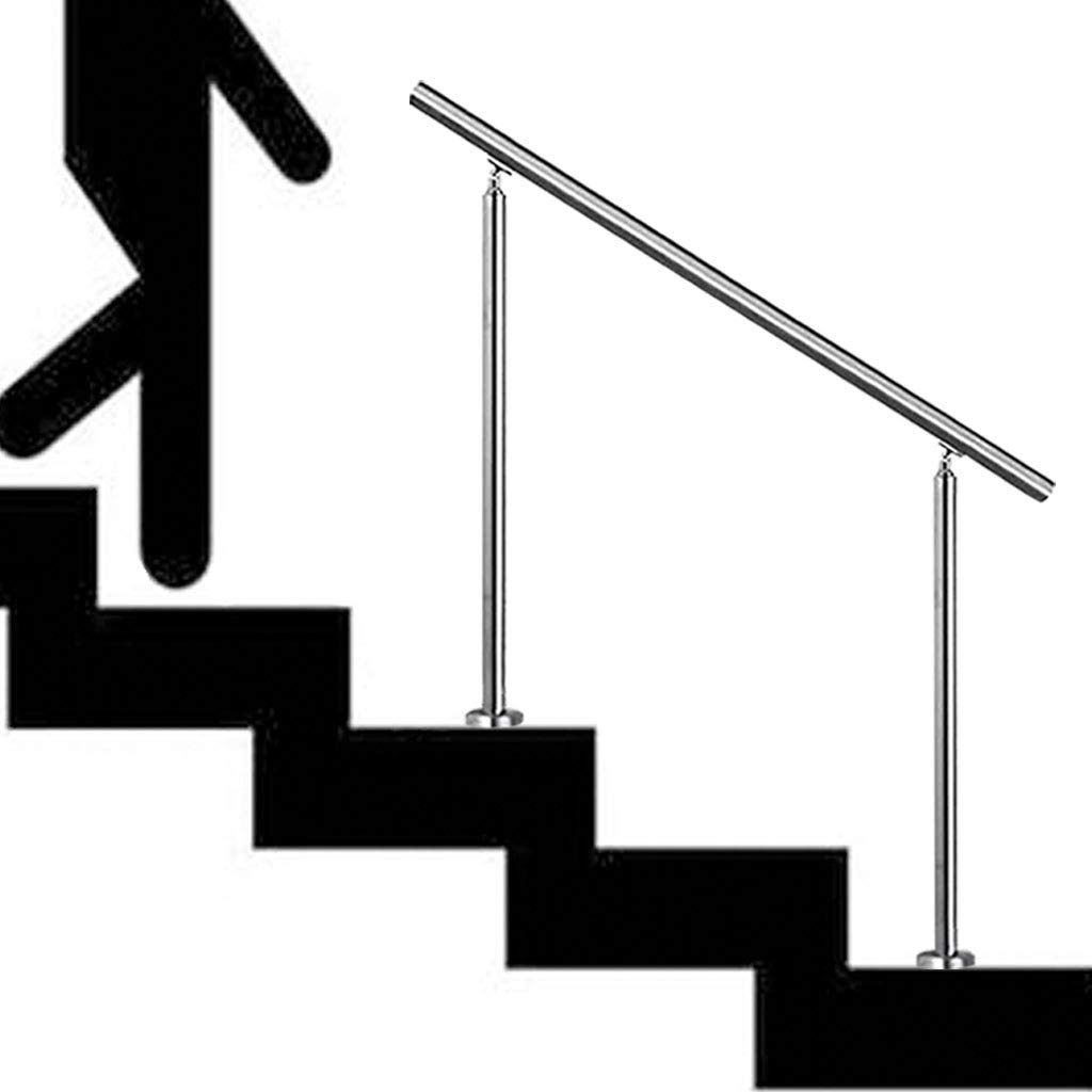 Main courante inox 304 de 120 cm, rampe antidérapante et sécurisée pour marches et escaliers