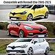 Opaltool Halbgarage für Hatchback 2005-2023 Renault Clio, Schwarz Maßgeschneidertes Autogarage Softtop Halbabdeckung mit Verstellbaren Haken und Ohrkappen