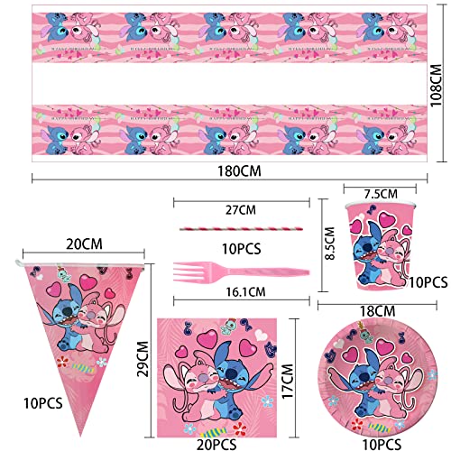 Set di posate per feste con punto rosa, confezione...