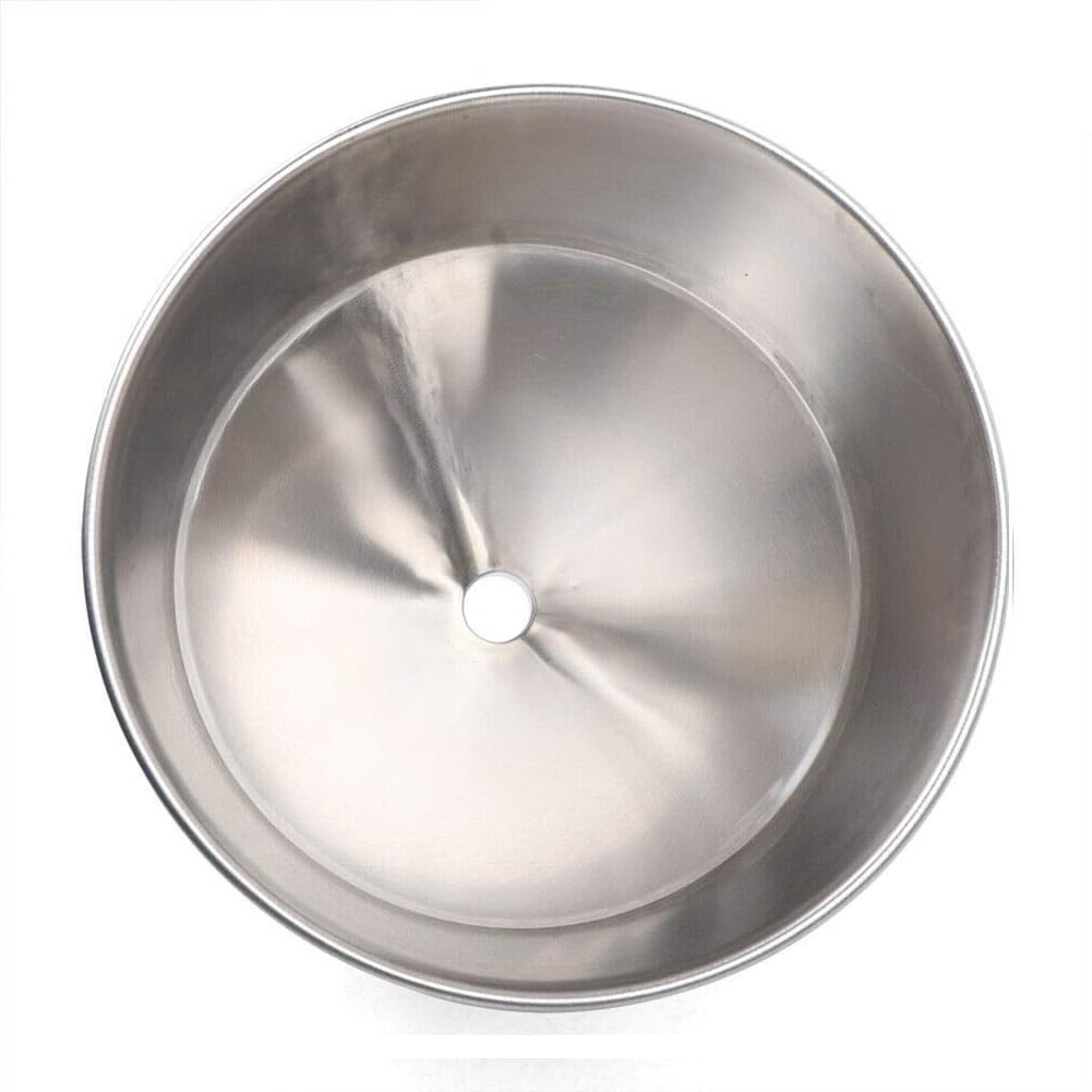 10L/2.2 Galón Máquina De Llenado Tolva, Acero Inoxidable 304 Líquido Pasta Tolva De Llenado Embudo De Servicio Pesado Para Agua Aceite Crema Recipiente De Llenado, Plata, 64mm