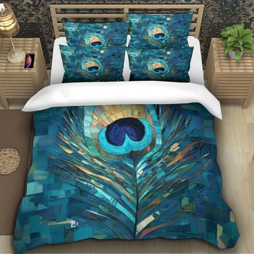 Housse de couette empreintes de pattes en microfibre premium avec impression 3D durable - 5