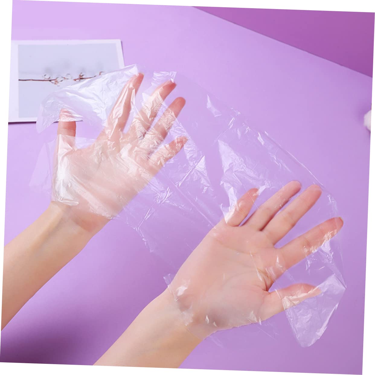 Healeved Face Mask Moisturizing 200pcs Neck Mask Sheets Disposable Plastic Spa Skin Care Treatment