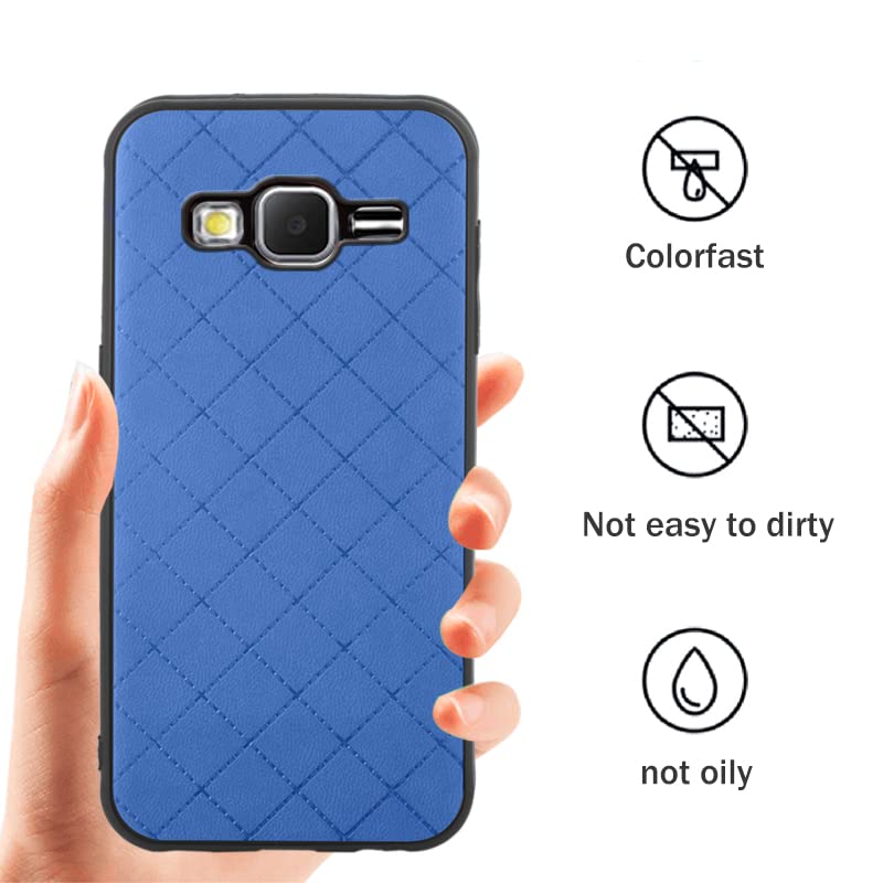 ELISORLI Compatible with Samsung Galaxy J3 2016/J 3 V/J36V/Sky/Amp Prime Case Rugged Thin Slim Cell Anti-Slip Fit Rubber TPU Mobile Phone Cover for Glaxay Sol J3V JV3 J36 6 J320V J320A Women Men Blue3