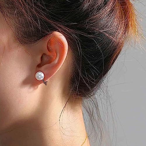 Bridal Shower Gifts Freshwater Cultured Real Pearl Clip On Earrings Comfortable Genuine Pearl Non Pierced Ears Jewelry for Women4