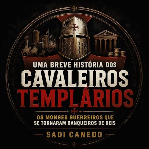 『Uma breve hist&oacute;ria dos cavaleiros templ&aacute;rios: Os monges guerreiros que se tornaram banqueiros de reis』のカバーアート