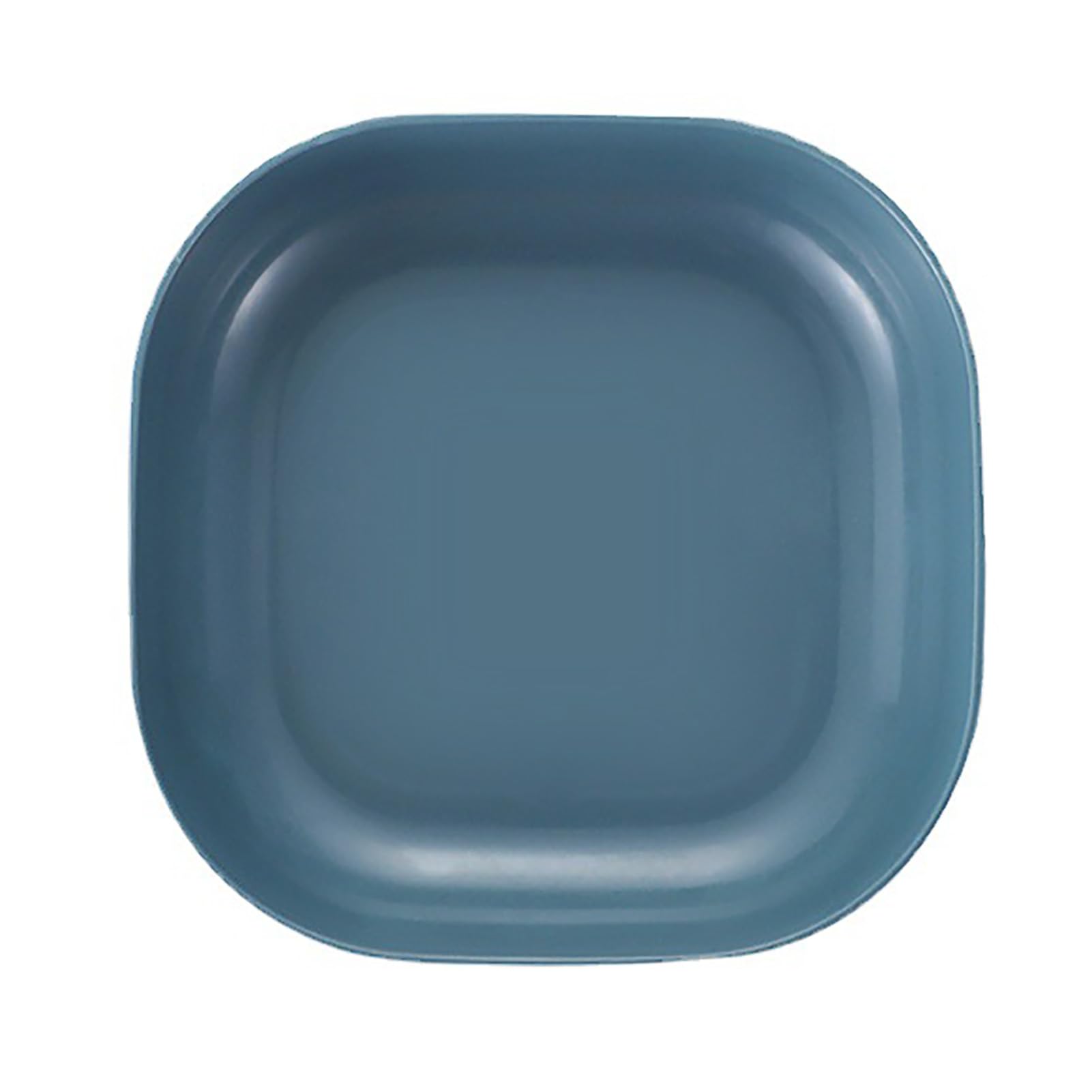 Elelif Plastic Table Plate Reusable Dessert Fruit Dish Cute Multifunctional Glossy Surface Dinnerware Plate for Salad Snacks