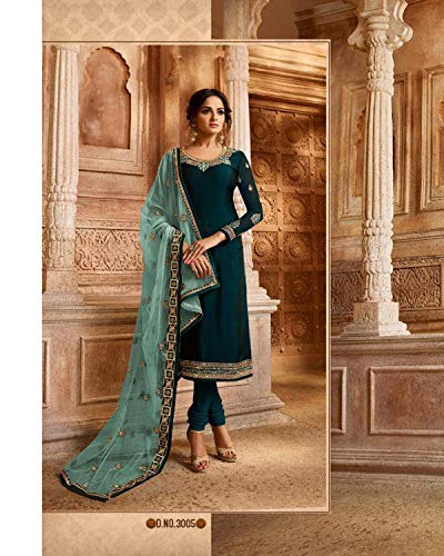 Image of Delisa Indian Pakistani traditional Ethnic Eid Party Plus Size salwar kameez suit ready to wear Dress For womens-2208