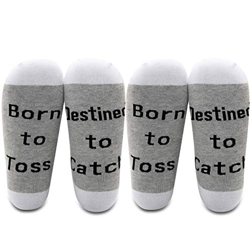 LEVLO Color Guard Socks Gifts Born to Toss Destined to Catch Socks Color Guard Competitive Teens Gift