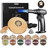 Picture of Whiskey Smoker kit with Torch,including 6 wood chips and Ice Ball Mold,Old Fashioned Smoker Kit,Cocktail Smoker Kit for Dad,Bourbon Gifts for Men,Christmas Gifts for Dad(NO Butane)