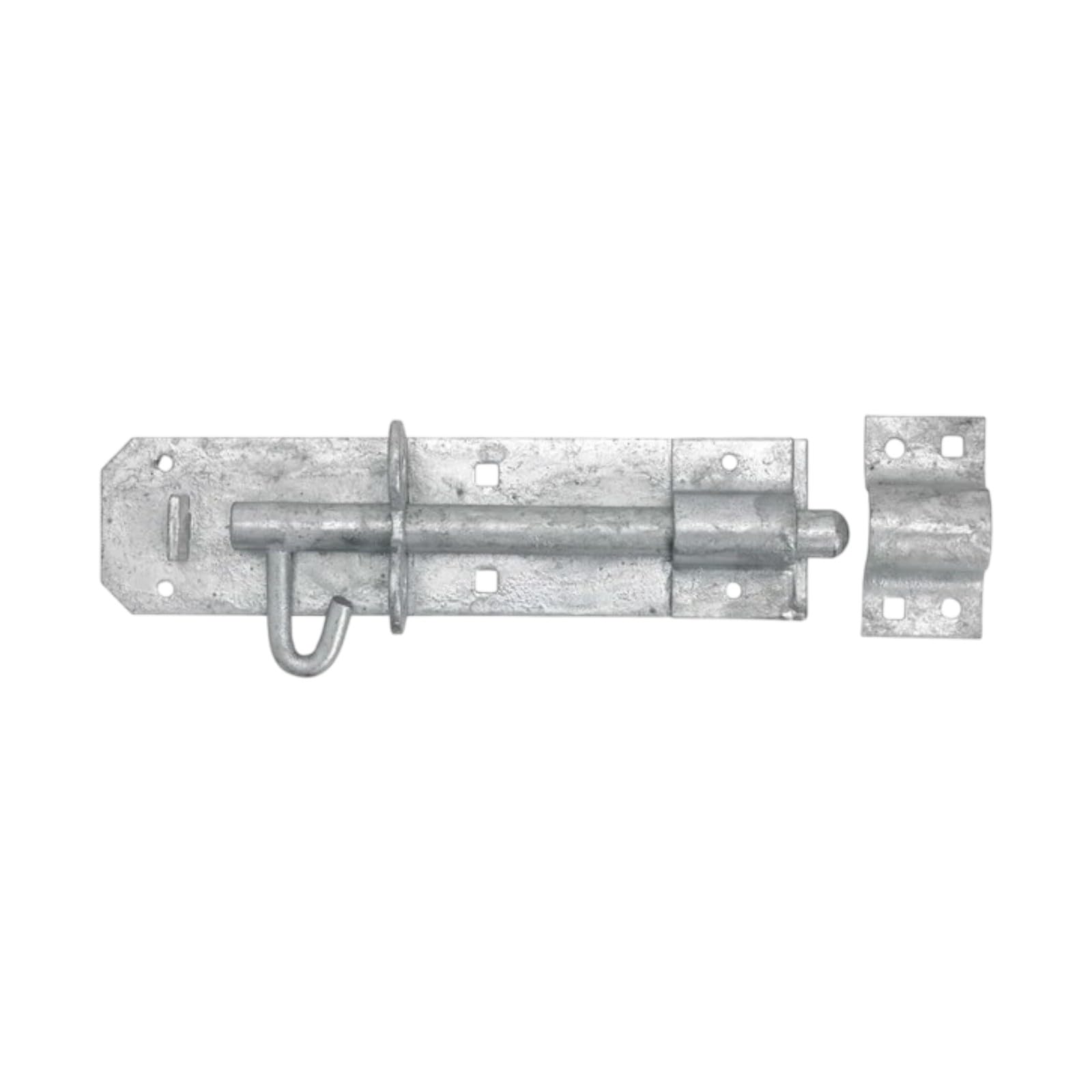 Manor Galvanised Heavy Duty Brenton Bolt With Extended Keep, 150Mm, Steel, Suitable For Gates, Fences And Doors