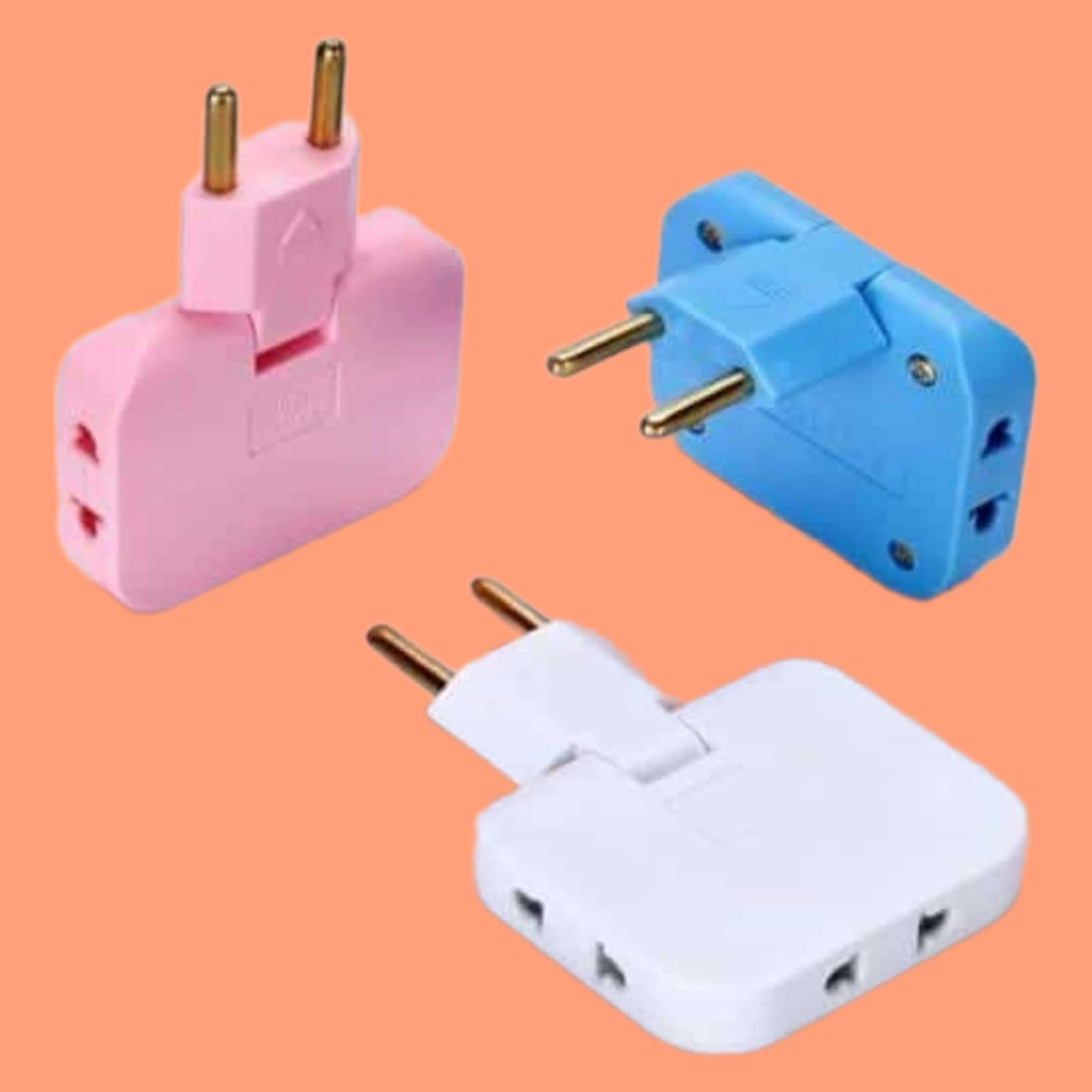 flytouch EU Converter 3In1 Rotatable Outlet Extender | Foldable Plug Converter with 180 Degree Rotatable Design | Slim Wireless Adapter for Travel Home Office | Durable Multi-Plug Socket Adapter-picture-21
