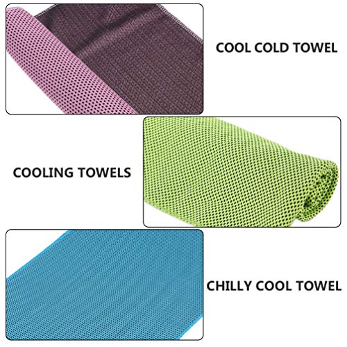 BESPORTBLE, 3 peças de toalhas refrescantes macias e respiráveis, toalha de microfibra de secagem rá