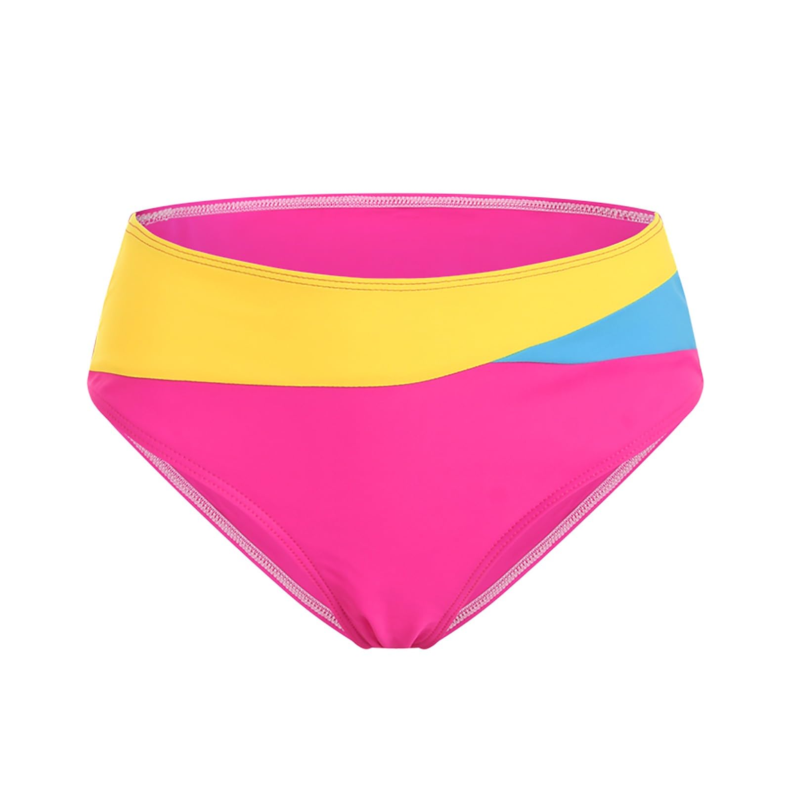 Maillot de Bain Deux Pièces pour Femme, Croisé à Fines Bretelles Bloc de Couleur Triangle Bikinis Sexy Bikini Set Réglables Push Up Maillots Confortable et Élégant pour la Plage et la Piscine