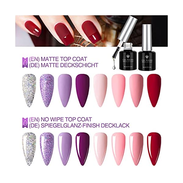 Skymore 23 Stück UV Farbgel Set, UV Nagellack UV Gel Nagelgel Set, UV Farben Nail Gel Polish für Nagel-Design, Nagel… – Bild 4