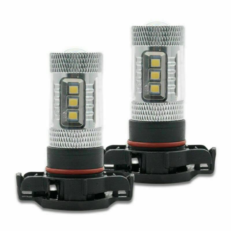 Coppia di lampadine fendinebbia LED 12V 80W H16 PS19W 5202 super luminose 6500K Canbus senza errori, luci diurne, luce bianca