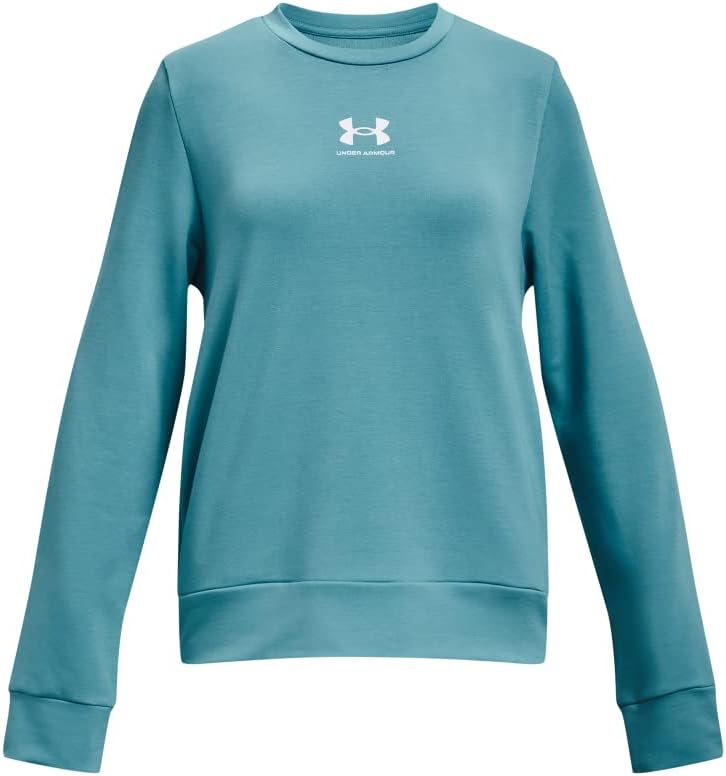 Under Armour girls Rival Terry CrewCrew Neck Sweatshirt