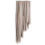 Harewom Lightweight Gauze Linen Feeling Shawl Wraps for Women Beach Summer Scarf for Evening Wedding Dresses Khaki