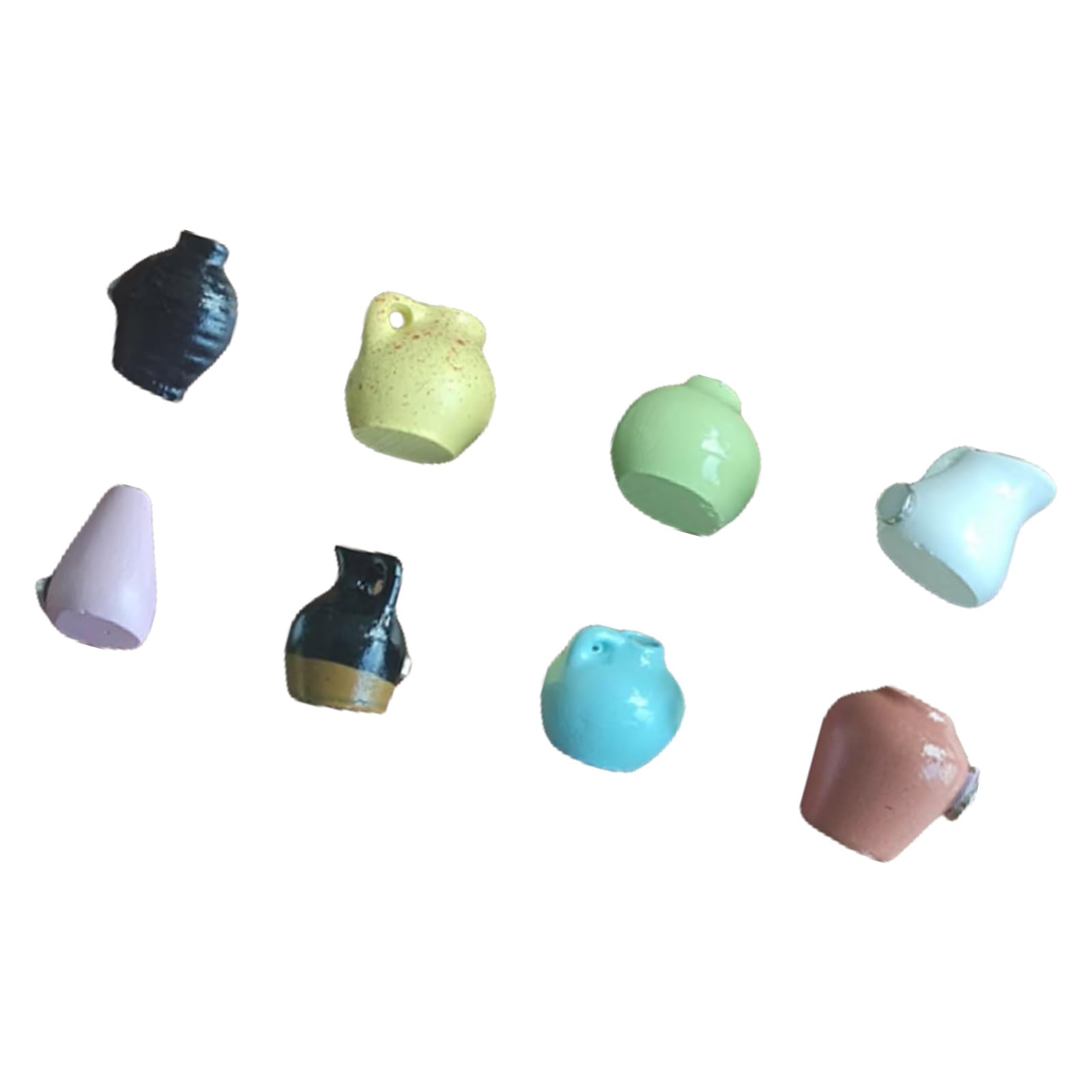 Nucelit Of 8 Miniature Resins Vase Magnets 3D Floral Planter Fridge Decors Kitchen Decoration Home Gift Miniature Vase Magnets for Fridge