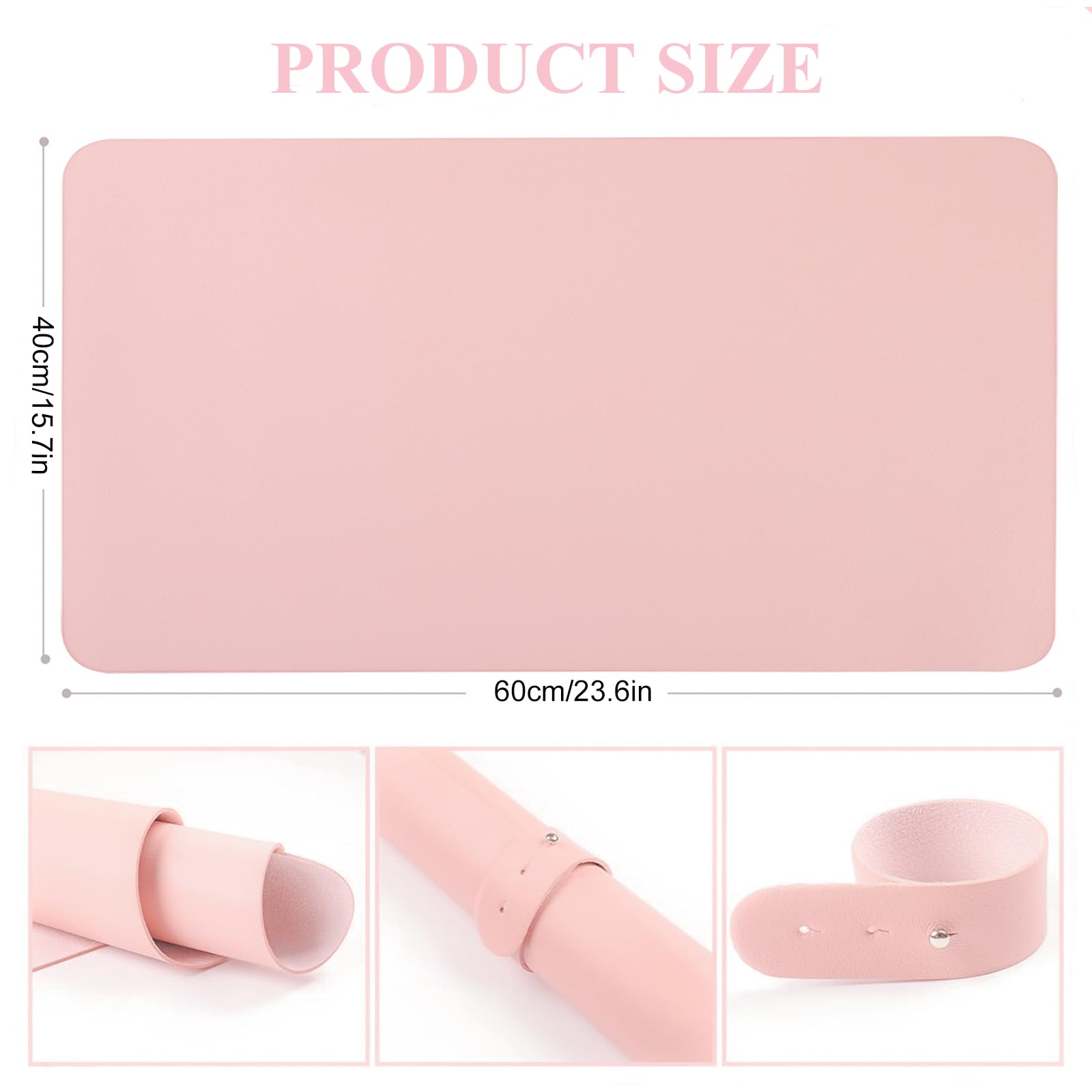 Tapete de mesa para arte de uñas, (solo para el matriz), almohadilla plegable para manicura de uñas, tapete de microfibra suave de piel sintética, almohadilla para reposabrazos de uñas para uñas 2