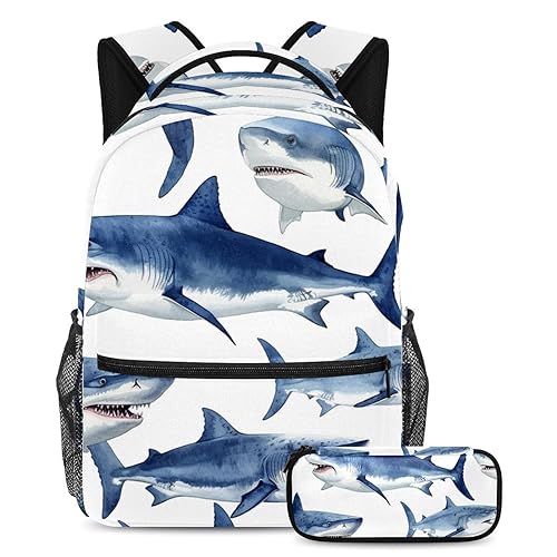 Sac à livres de voyage requin pour accompagner les enfants dans leurs aventures