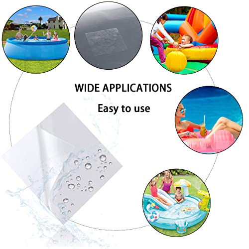 10 Pack Tpu Pool Patch Repair Kit, Self-Adhesive Vinyl Repair Patch For Inflatable Swimming Pool Float, Air Mattress, Bounce House, Tent, Canvas, Canopies, Boat, Bag, Sofa, Inflatable Toys (10 Packs) #TOP1