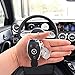 Bailunte 3D Car Logo for Mercedes-Benz Emblem Key Chain Classic Key Ring Lanyard Metal with Crystal Decoration Pendant Gift Accessories for Drivers