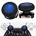 Playrealm FPS Bâton Prises de Pouce Thumbstick Grip et Prolongateur Impression Caoutchouc Silicone Poignée Couvrir 2 ensembles pour Manette PS5 Dualsenese et PS4 (Bleu de Cthulhu Deep Sea)