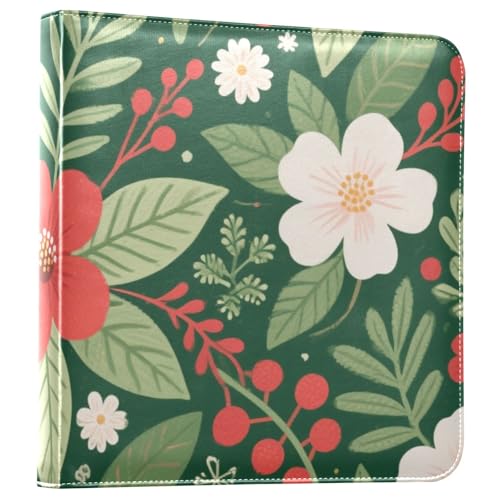 Photo Album 4x6, 5x7,6x8,Artificial Leather Photo Albums with 20 Detachable Sheets Plant Print for Family Wedding,Multi 9