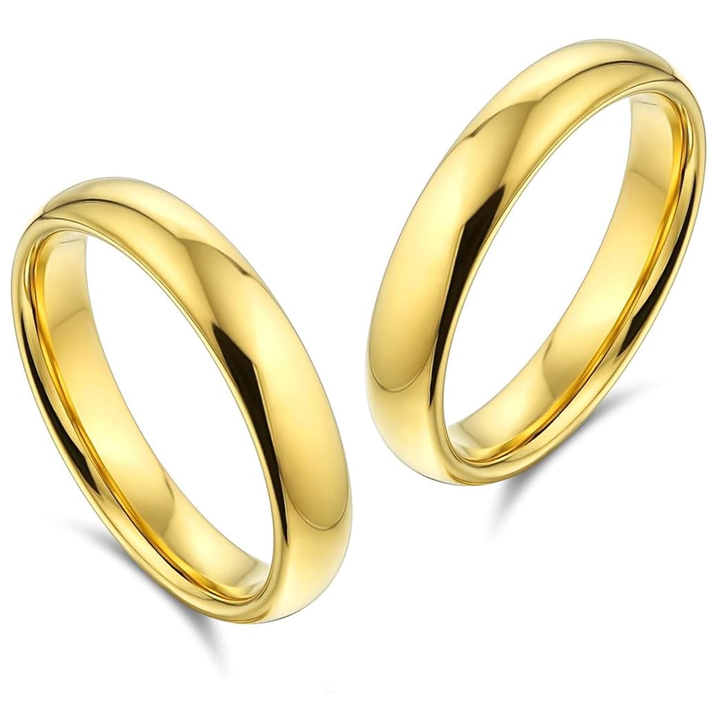 Fede Nuziale pdv Oro 18kt bombatura comoda 4mm e astuccio regalo portafede con incisione gratuita e garanzia