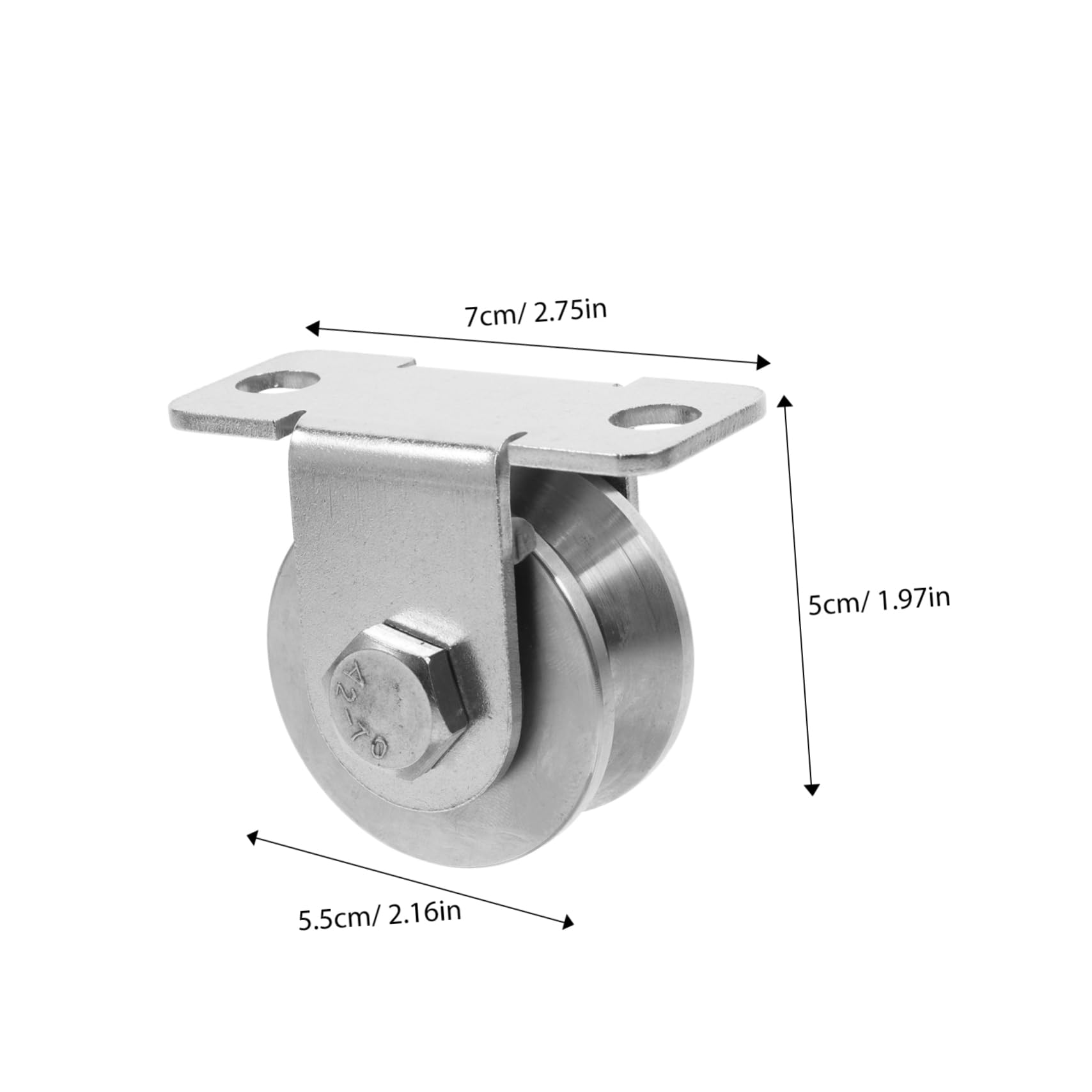 iplusmile Pulegge in Acciaio Inossidabile con Cuscinetti Interni 2 Pezzi Pulegge Cavo da 48mm con Funzionamento Fluido e Prestazioni per Impianto di Carrucole per Porte Scorrevoli