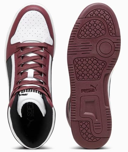 Image of PUMA mens Rebound Layup Sneaker, Puma White-puma Black-jasper, 8.5