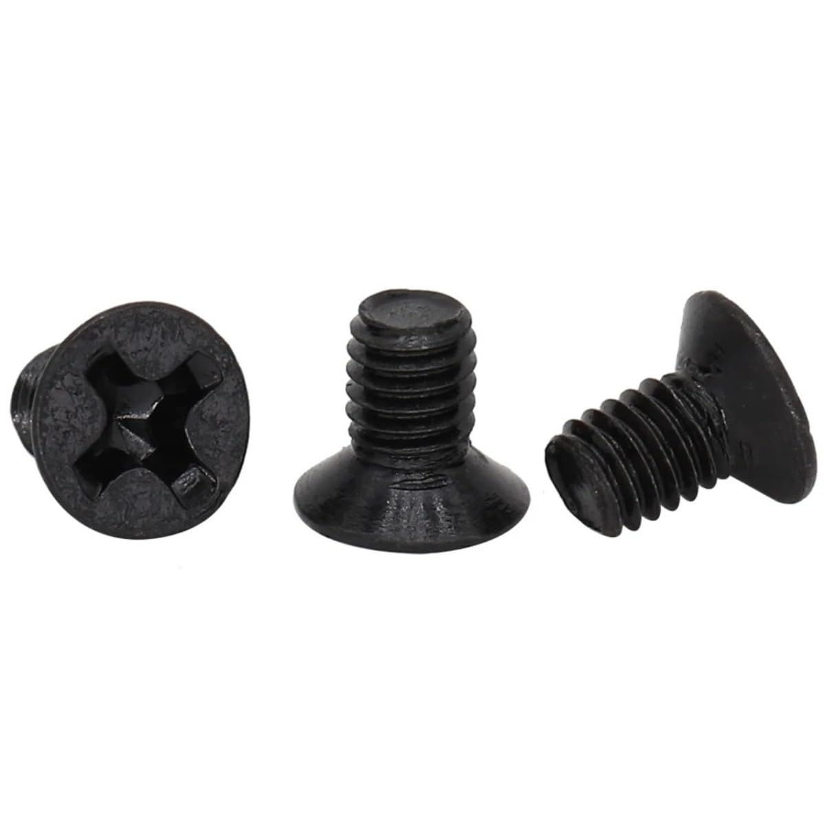 Yuanyao One Color M1.2 M1.4 M1.6 M2 M2.5 M3 M4 Black Carbon Steel Din965 Cross Recessed Countersunk Flat Head Micro Machine Screw (Size : 1000Pcs M1.6x5)