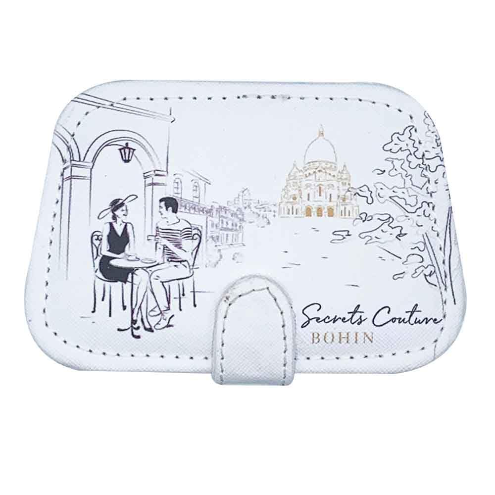 BOHIN France Kit de Costura Secrets Couture - Diseño de Montmartre, Accesorios de Costura para Proyectos de Manualidades y Costura DIY, 9 x 12cm - 1 Juego