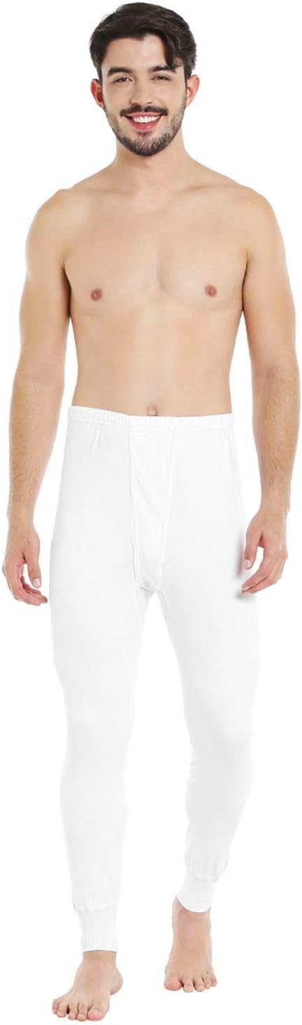 BYC THERMAL UNDERPANTS FOR MEN - WHITE - LARGE