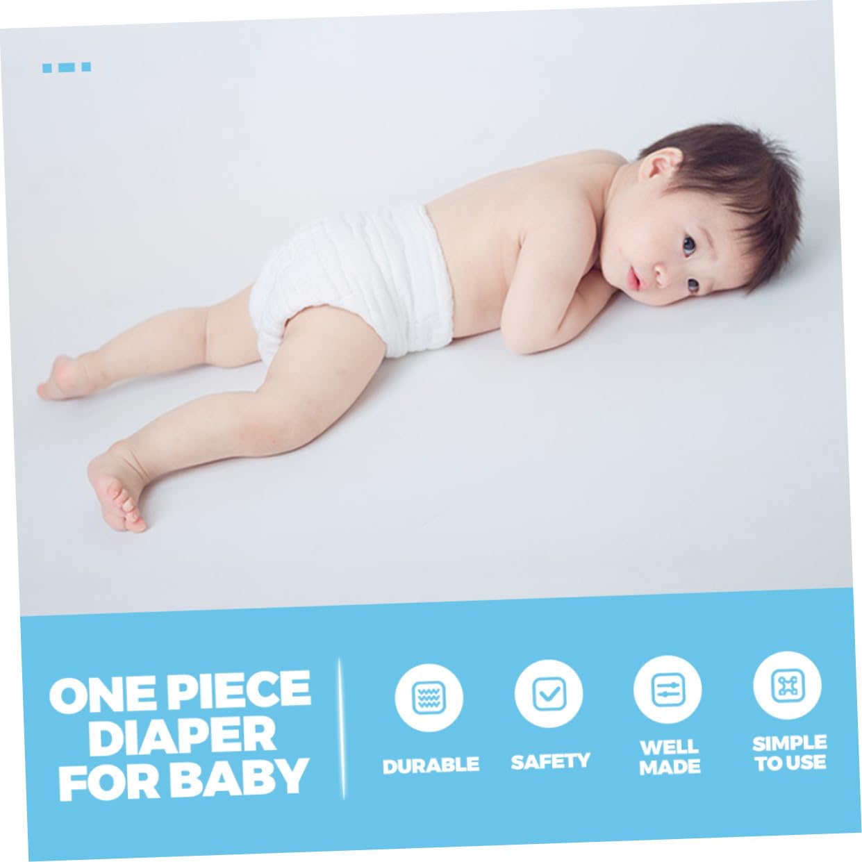 Pañales de Tela para Bebés Recién Nacidos, Lavables y Transpirables